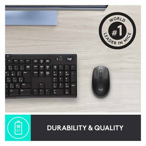 Logitech Wireless Mouse M190 Grey