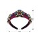 Aiwanto 2Pcs Fashion Headbands Rhinestone Crystal Beads (Maroon&amp;Blue)