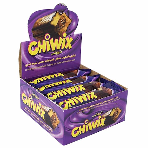 Buy Chiwix Biscuit Chocolate Bar - 32 gm - 12 Pieces in Egypt