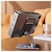 Xonic 360&deg; Foldable Phone Stand For Desk, Fully Adjustable Mobile Phone Holder Dock Aluminum iPhone Stand Compatible with All Mobile Phone, iPhone 15 Pro/15 Pro Max, All smartphones