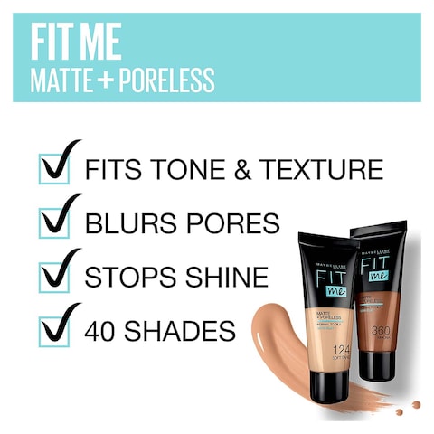 Maybelline Fit Me Matte &amp; Poreless Foundation - 130 Buff Beige - 30 ml