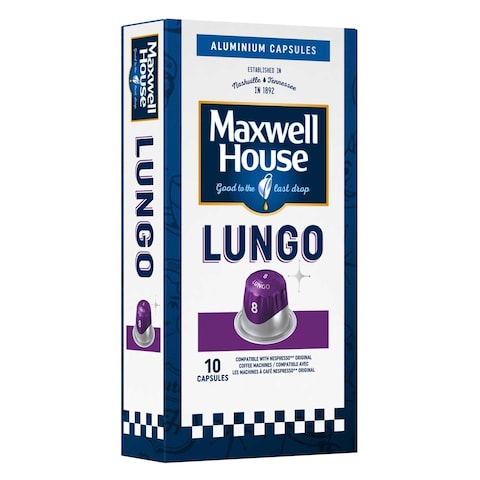 Maxwell House Lungo Coffee Capsules 52g