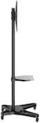 Ntech TV Stand Mobile TV Cart For Flat Screen, Led, Lcd, Oled, Plasma, Curved Tv's, With Mount For 37 Inch., 75 Inch. Universal Mount With Wheels