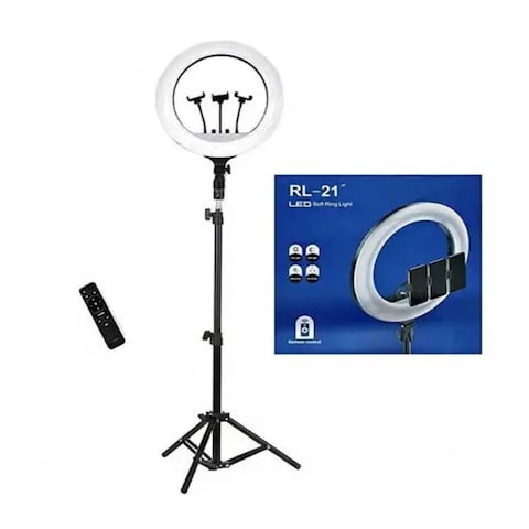 Rl 21-Led Ring Light With Tripod Stand 18- Inch