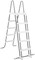 Intex Pool Ladder Krystal Clear Grey/White 48 Inch