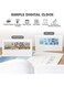 Generic Digital Alarm Clock LCD Temperature Humidity Digital Clocks Bedside With Date Display Weather Clock