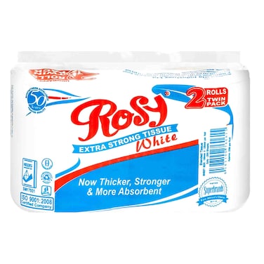 Rosy White Toilet Rolls Pack of 2