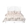 In House Oslo Velvet Bed Frame - Queen - 200x160 cm - White
