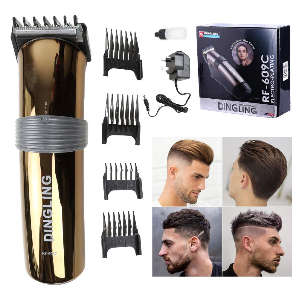 Dingling Electro Plating Hair Clipper Hair Trimmer for Male, Rf-609C