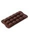 Generic Heart Shape Chocolate Molding Tray Brown 21.3 X 10.5 X 2.3Centimeter