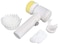 Yabbiz Market-Multifunctional 5 In 1 Electric Household Magic Brush ABS Nylon Kitchen Bathtub Cleaning Window Brush Cleaner White