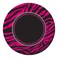 Pink Zebra Boutique 7in Round Lunch Plates