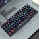 HXSJ 61 KEYS COOL LIGHTING EFFECT MECHANICAL WIRED KEYBOARD (V900 Black)