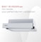 Nobel 90Cm Built-In Hood, 2 Speed Rocker Switch, Aluminum Filter, Slider Hood, Halogen Lamp, BS Plug Nobel NCHP90ST Silver