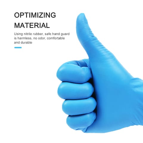 Decdeal - 100PCS Disposable Nitrile Gloves Powder Free Latex Free Gloves Protective Glove for Home Cleaning Restaurant Kitchen Catering Laboratory Use