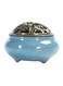 Generic Portable Ceramic Stoneware Incense Burner Blue 10 x 7.2centimeter