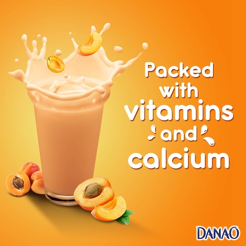 Danao Peach And Apricot Juice Drink With Milk 180ml Pack of 6