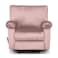 In House Velvet Classic Recliner Chair - Light Pink - H1