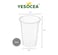 Yesocea [50 Pack] Premium Quality 20Oz Plastic Cups With Leak-Proof Flat Lids - Perfect For Outdoor Events And Parties