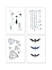 Generic 4-Piece Waterproof Temporary Tattoo Sticker Set