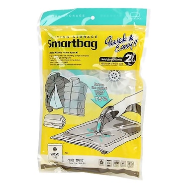 لوك اند لوك حقيبة ذكية للتخزين السريع والسهل شفافة، قطعتين