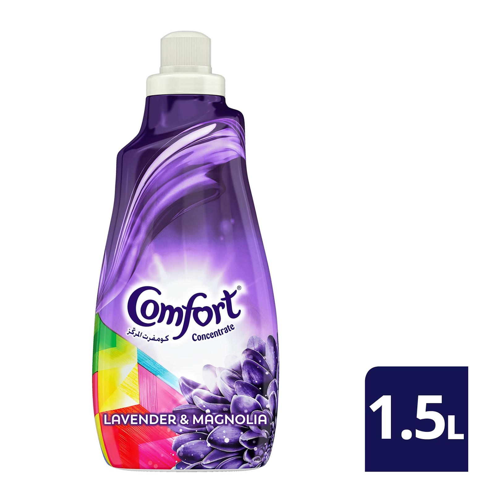 Comfort Concentrated Fabric Softener,  Lavender &amp; Magnolia, for long lasting fragrance,  1.5L