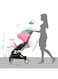 Moon Compact Cabin Stroller, Pink/Black