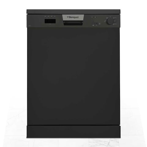 Bompani Dishwasher With 5 Programs, 12 Place Settings, LED Indicator -BO5011 Black