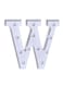 Generic Alphabet LED Letter Lights Light Up White Plastic Letters Standing Hanging W White 22X18X4.5centimeter