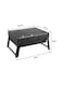 Generic Portable Bbq Charcoal Grill Black