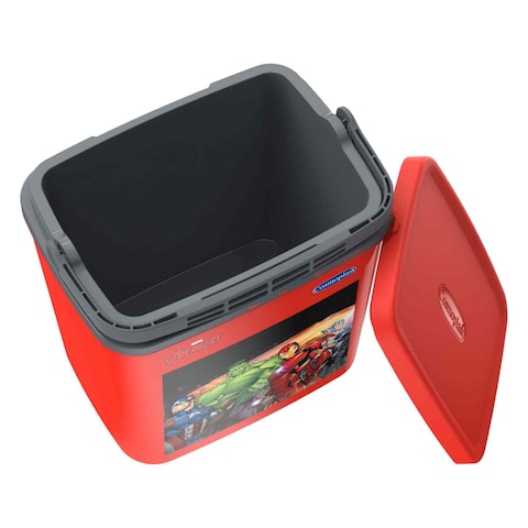 Cosmoplast Marvel Avengers Chillbox Insulated Lunch Box With Handle IFDIAVGCB004 Red 4L