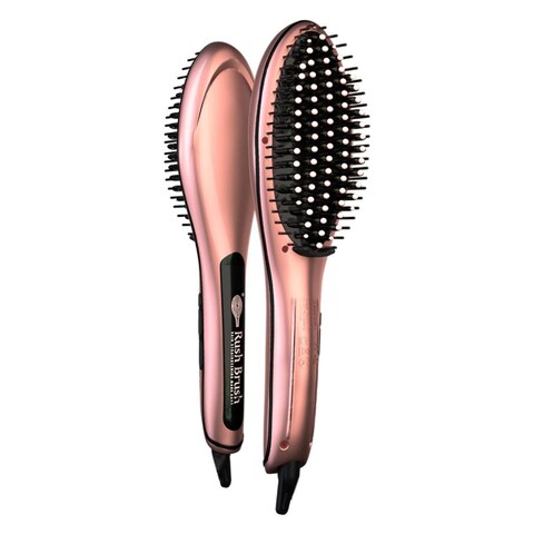 Rush Brush - Hair Straightening Brush - Rose - EVE-101