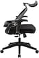KIKO Chair, Ergonomic Folding Design, Premium Office &amp; Computer Chair by Navodesk (PURE BLACK)