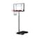 XIANGYU Inground adjustable height basketball hoop stand, steel ring with springs portable basketball hoop stand for kids