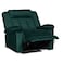 In House Velvet Classic Recliner Chair - Dark Green - AB05