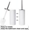 Bathroom Accessories Set,6-Piece Bathroom Gift Set,Toothbrush Holder,Toothbrush Cup,Soap Dispenser,Soap Dish,Toilet Brush Holder,Trash Can,Tumbler Bathroom Accessory Set Complete, White Ringe