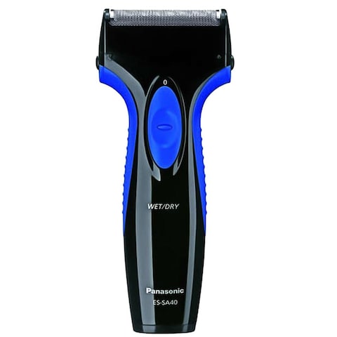 ES-SA40 Pro-Curve Wet And Dry Electric Shaver, 1.3 V, Black &amp; Blue