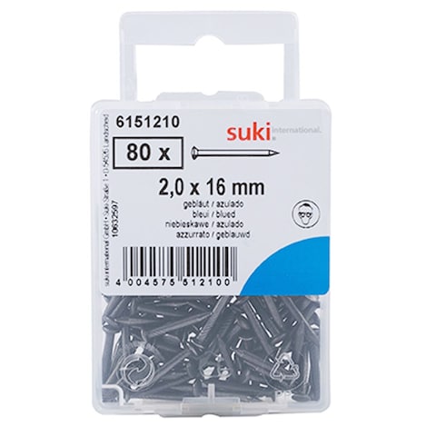 Suki Oval-Head Steel Nails (2 &mdash; 16 mm, Pack of 80 )