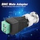 DOT 10pcs Stable BNC Male Adapter, Coaxial Connector, Durable Green for CCTV Video Balun Camera