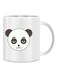 Giftex Funny Face Design With Panda Mug White/Black/Grey 11Ounce