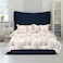 In House Lisbon Velvet Bed Frame - King - 200x200 cm - Dark Blue