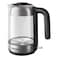 Philips Series 5000 Electric Kettle HD9339, 2200 W, 1.7 L, Black and Silver, Glass, Blue Light Indicator