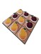 Wooden Creative Tic Tac Toe Board  Game Fruits Matching 
