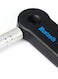 Wireless Bluetooth Car Kit Aux Audio Music Receiver Adapter Hands With Mic Black