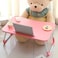 Foldable Laptop Table Tray Portable Lap Desk Notebook Stand with Cup Holder