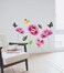Stickieart - Butterflies And Purple Tulips Wall Decal - Medium - 50 X 70 Cm - Sta-160