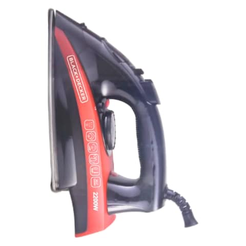 Black+Decker Steam Iron X2200-B5 Black And Red 2200W