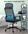 ECVV Home Office Desk Chair Ergonomic Office Chairs, Mesh Desk Chair with Adjustable Seat Height and Headrest, High Back Computer Chair&hellip;