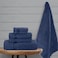 Comfy 550 GSM Set of 6 100% Cotton Towel Set - Blue