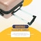 STARGOLD ABS+PC Spinner Wheels Trolley Single Luggage Number Lock Smart Carry On Suitcase 20 Inches